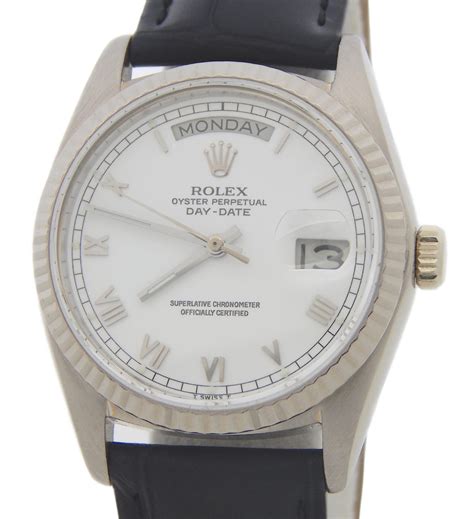 mens rolex white gold day date ref. 18039 5812319|Rolex Day.